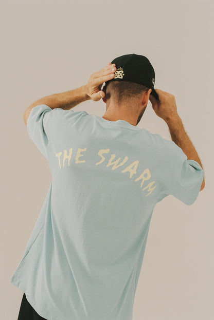 THE SWARM DC SHOES X GRIMEY REGULAR TEE BLUE