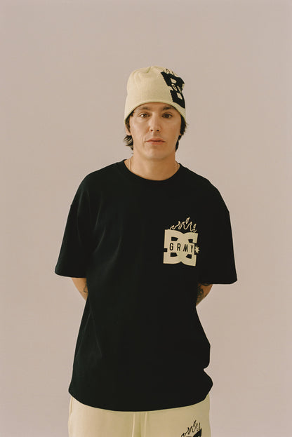 THE SWARM DC SHOES X GRIMEY RAW HONEY REGULAR TEE BLACK