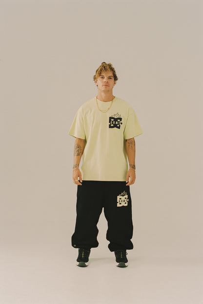 THE SWARM DC SHOES X GRIMEY RAW HONEY REGULAR TEE LIME