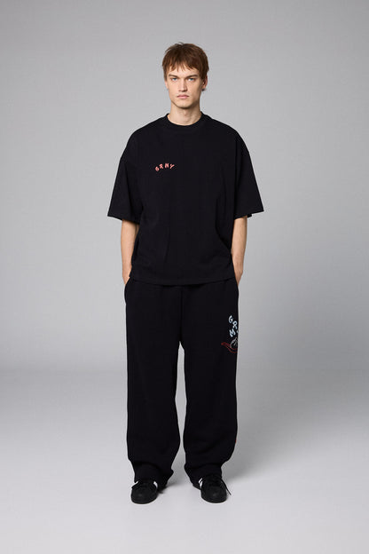 SAMPANS THE LORDS BOXY TEE BLACK