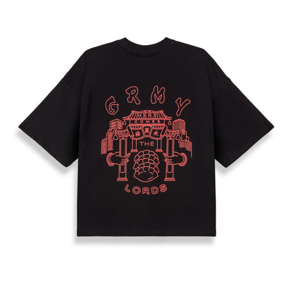 SAMPANS THE LORDS BOXY TEE BLACK