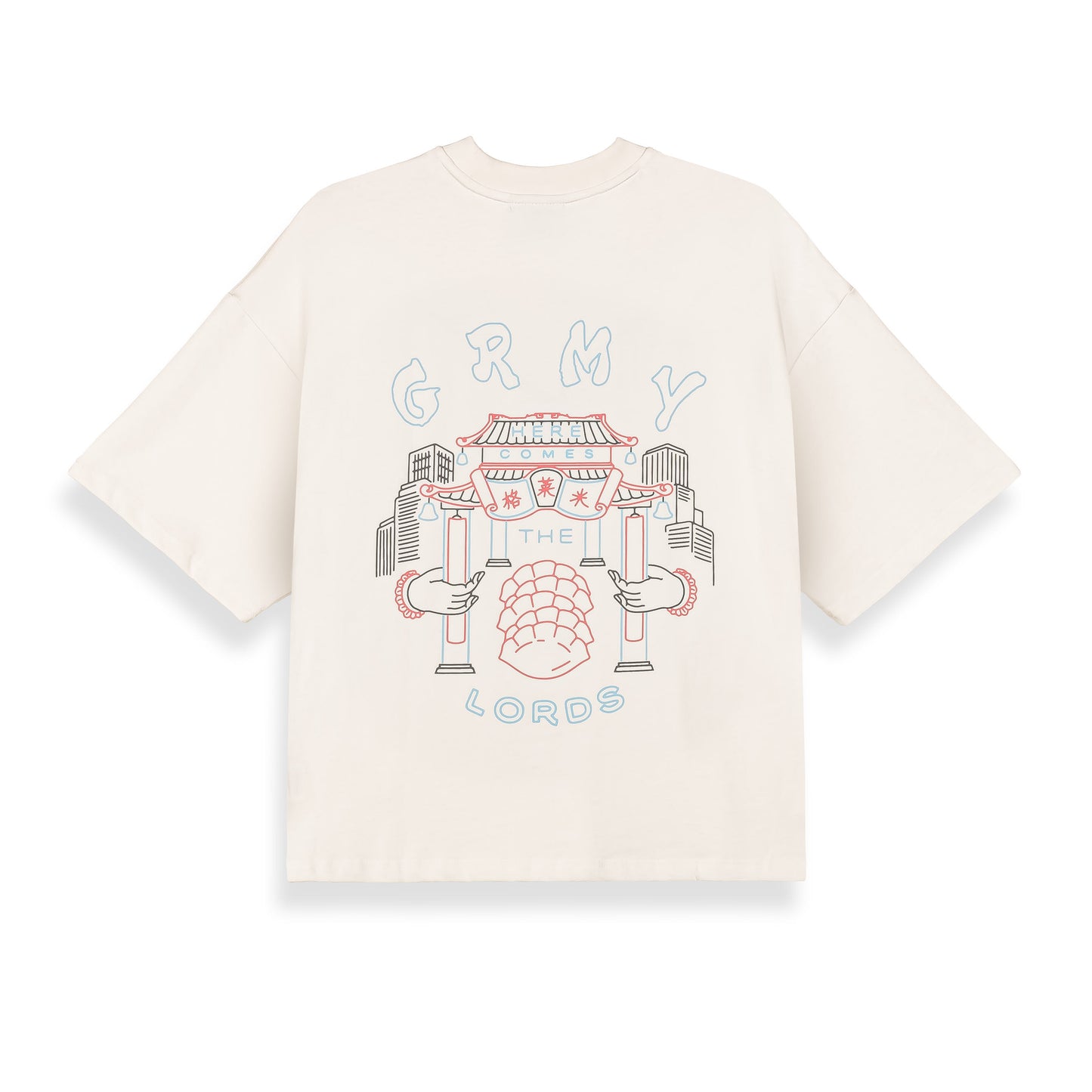 SAMPANS THE LORDS BOXY TEE OFF WHITE