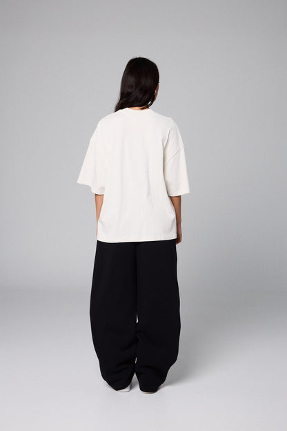 SAMPANS BOXY TEE OFF WHITE