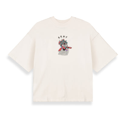 SAMPANS BOXY TEE OFF WHITE