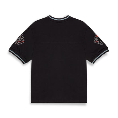 DEEPER V NECK OVERSIZE TEE BLACK