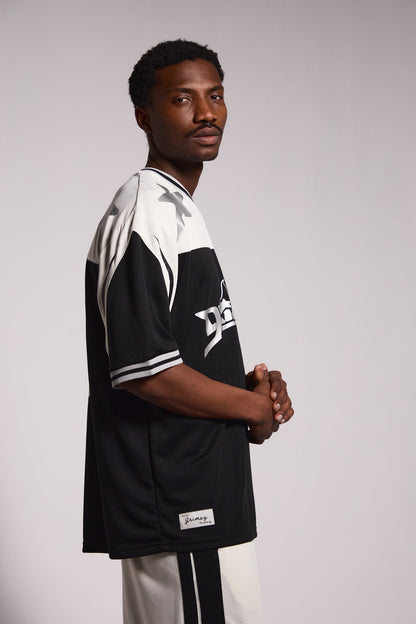 INFAMOUS DEEPER V NECK OVERSIZE TEE BLACK