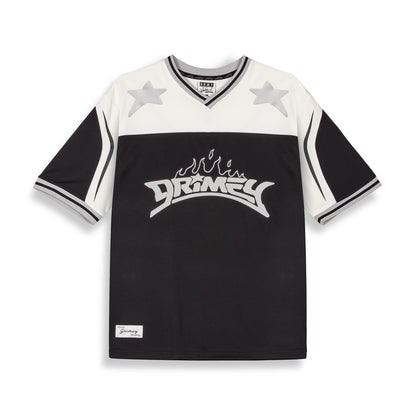 INFAMOUS DEEPER V NECK OVERSIZE TEE BLACK