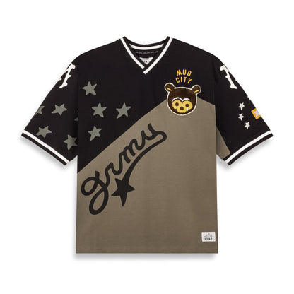 MUD'S THE RESIDENCE V NECK OVERSIZED TEE BLACK