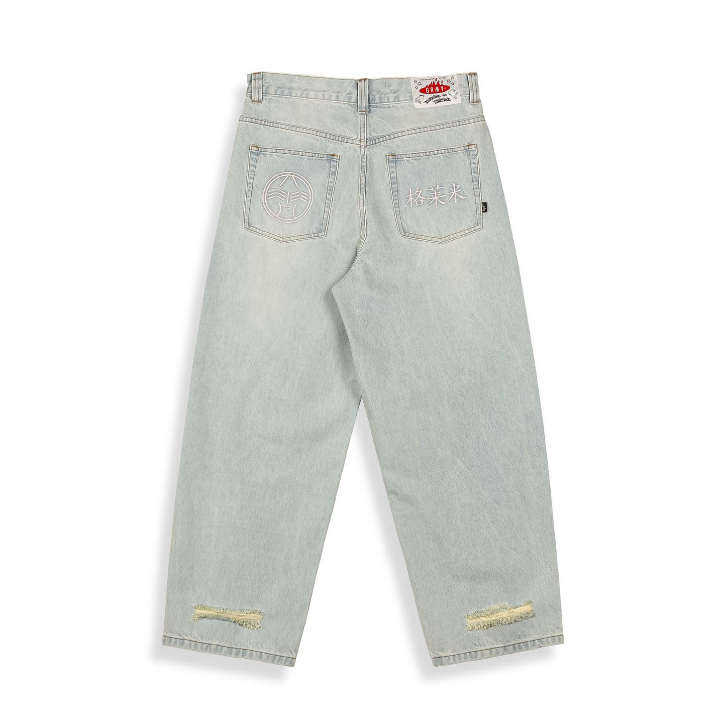 ROYAL PAW BIG BOY DENIM PANTS WASHED LIGHT BLUE