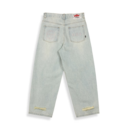 ROYAL PAW BIG BOY DENIM PANTS WASHED LIGHT BLUE