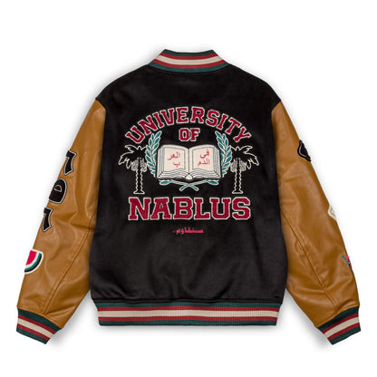 NABLUS BASEBALL JACKET BLACK