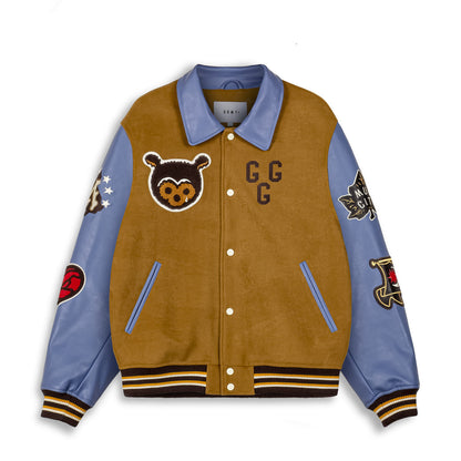 MUD'S THE RESIDENCE BASEBALL JACKET BROWN