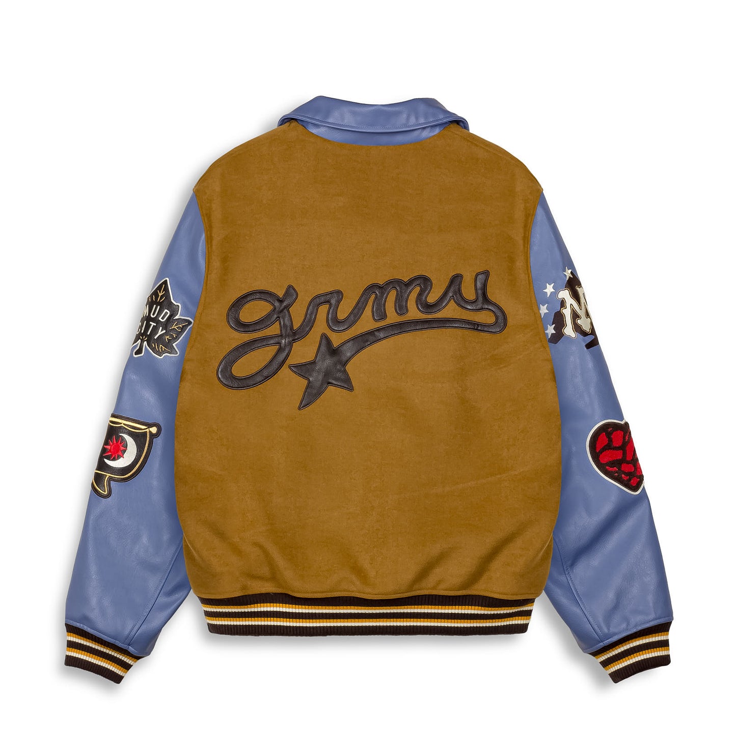 MUD'S THE RESIDENCE BASEBALL JACKET BROWN