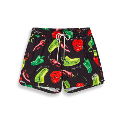 THE RED HOT SWIMMING SHORTS BLACK