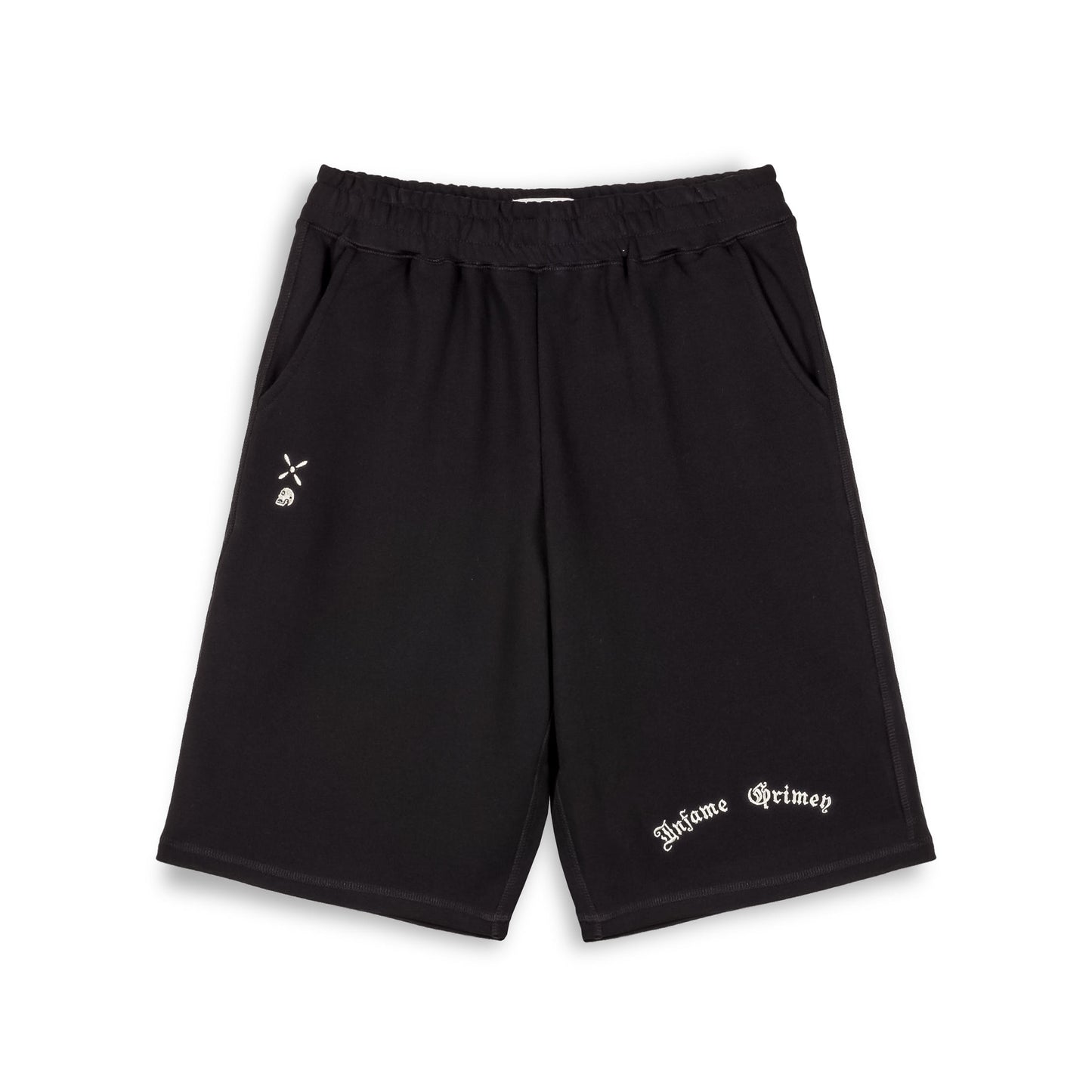 CAUSING PANIC BAGGY SWEATSHORTS BLACK