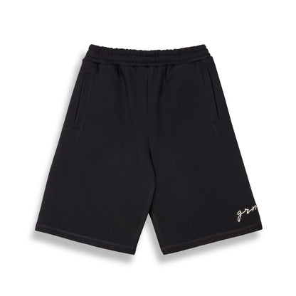 SAVAGE DOMAIN FRENCH TERRY BAGGY SWEATSHORTS BLACK