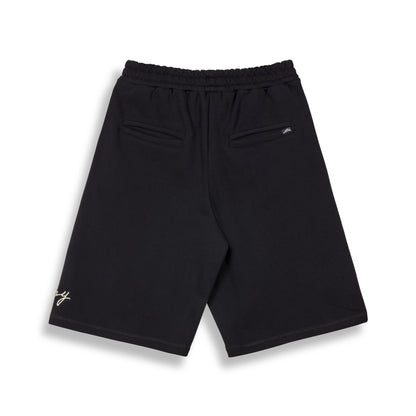 SAVAGE DOMAIN FRENCH TERRY BAGGY SWEATSHORTS BLACK