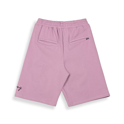 SAVAGE DOMAIN FRENCH TERRY BAGGY SWEATSHORTS LILAC