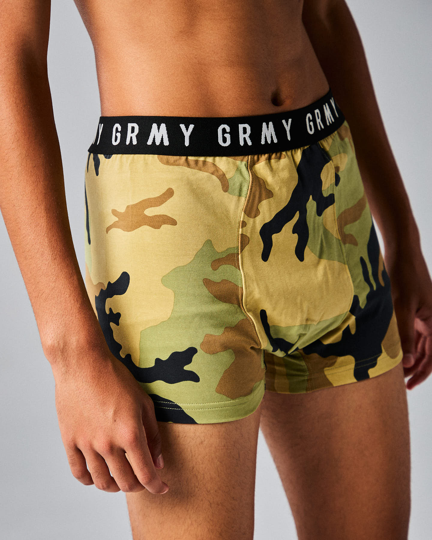 FOLLOW THE DOLLAR BOXERS SHORTS BROWN CAMO