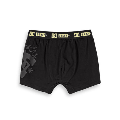 THE SWARM DC SHOES X GRIMEY BOXER SHORTS BLACK