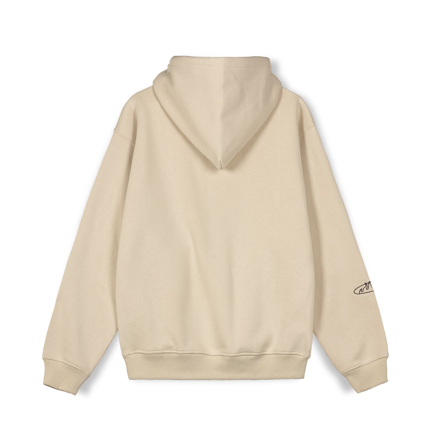 MELTED STONE VINTAGE HOODIE CREAM