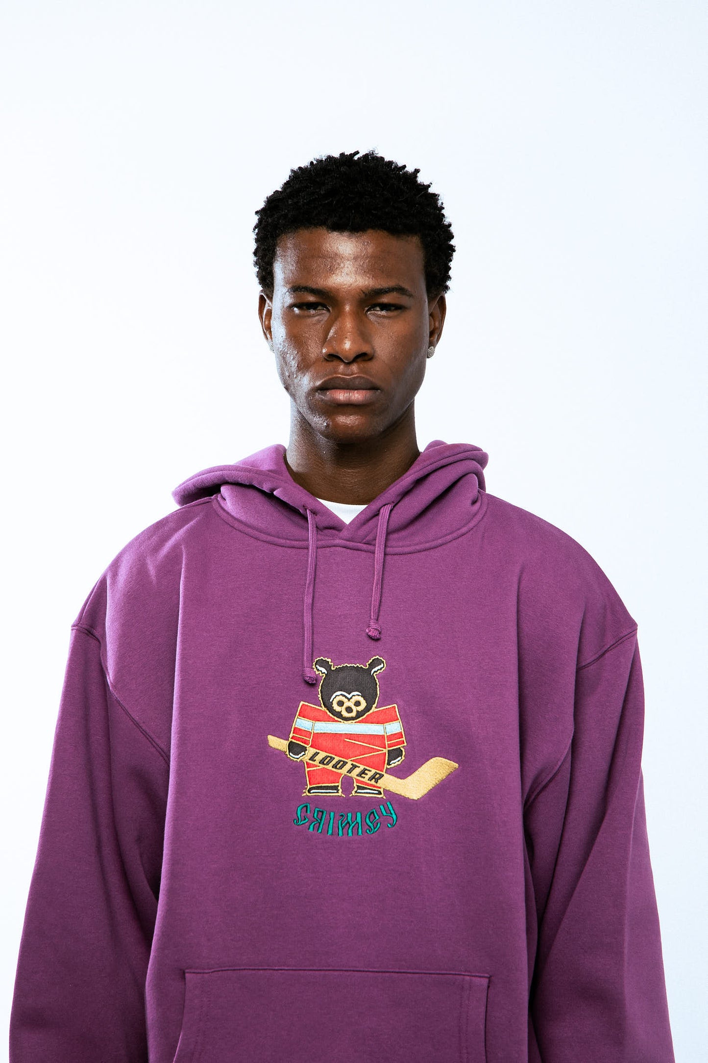 THE LOWER DEPTHS VINTAGE HOODIE PURPLE