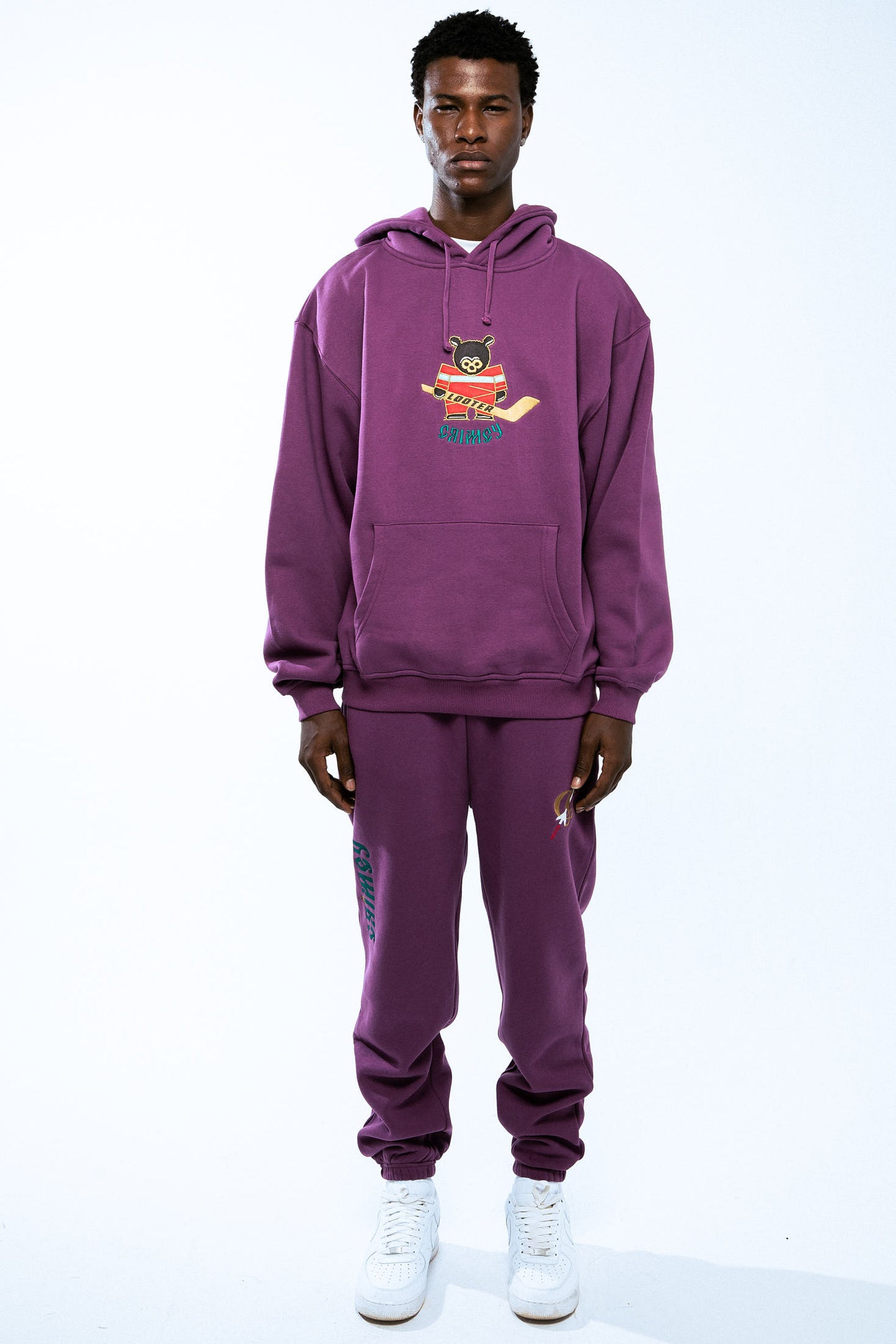 THE LOWER DEPTHS VINTAGE HOODIE PURPLE