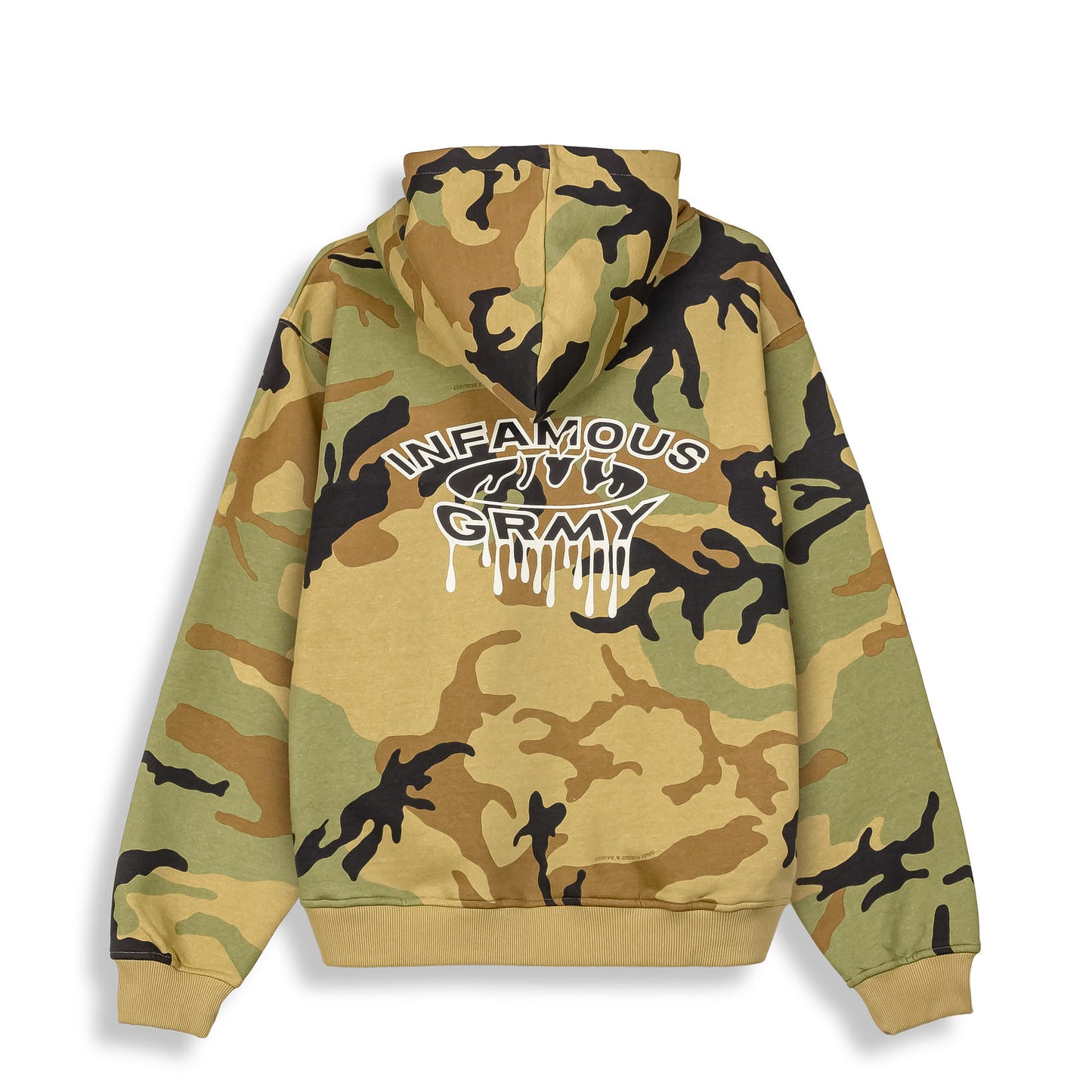 FOLLOW THE DOLLAR CAMO VINTAGE HOODIE BROWN CAMO