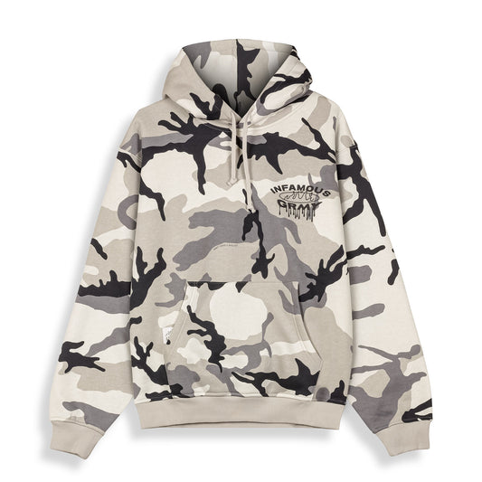 FOLLOW THE DOLLAR CAMO VINTAGE HOODIE WHITE CAMO