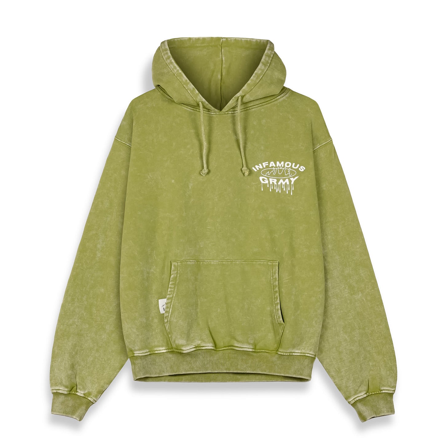 FOLLOW THE DOLLAR WASHED VINTAGE HOODIE WASHED GREEN