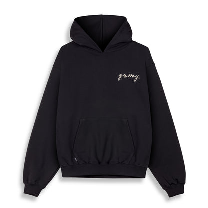 SAVAGE DOMAIN FRENCH TERRY BOXY HOODIE BLACK