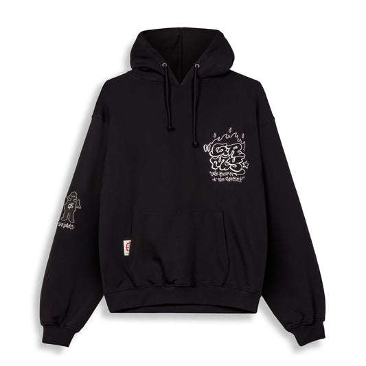 THE SHELTER BOXY HOODIE BLACK