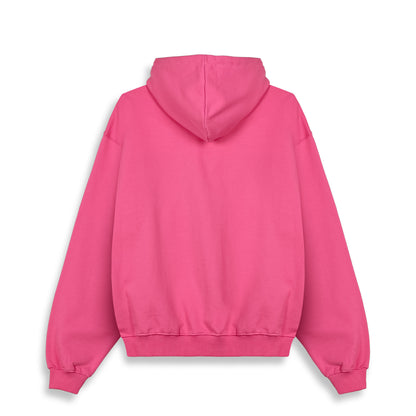 THE SHELTER BOXY HOODIE FUCSHIA