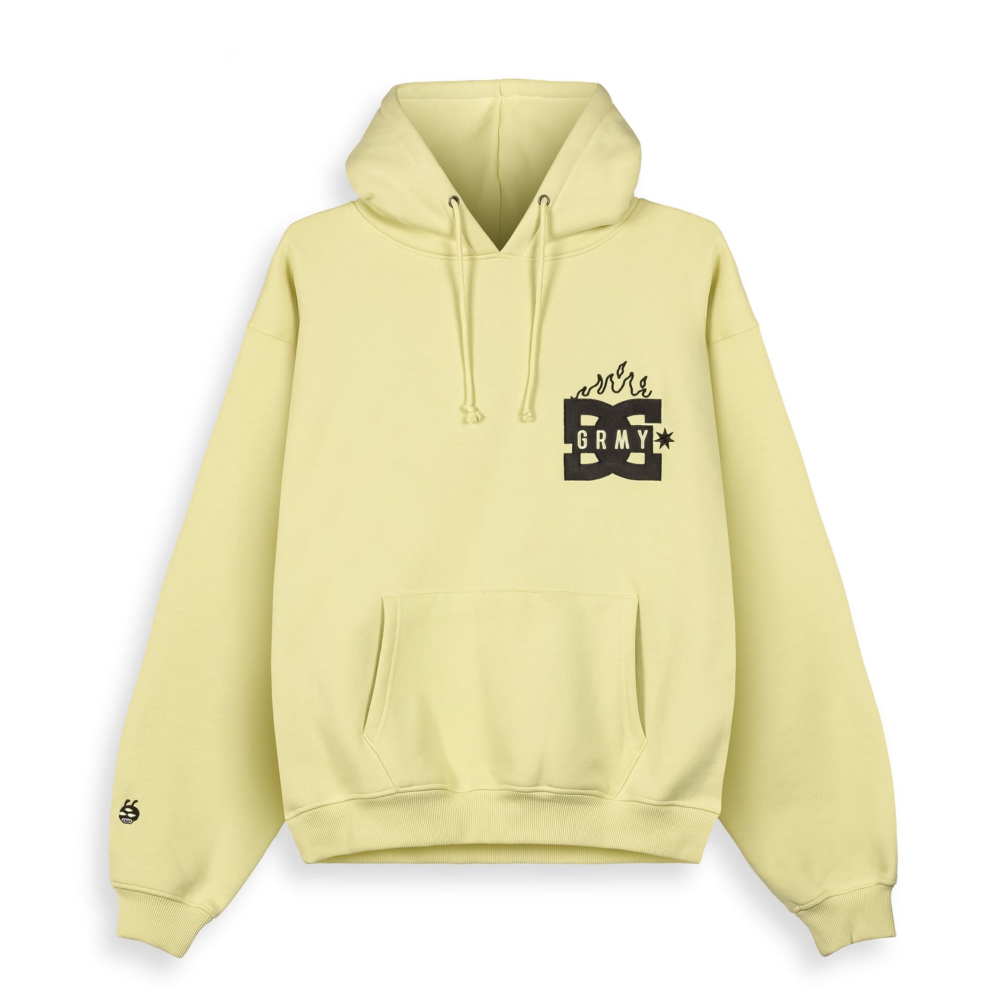 THE SWARM DC SHOES X GRIMEY BOXY HOODIE LIME