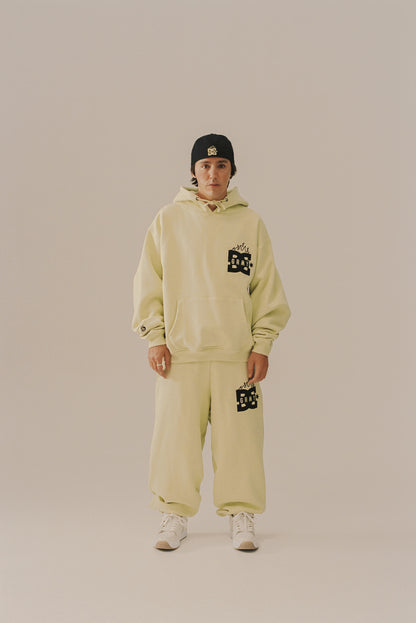 THE SWARM DC SHOES X GRIMEY BOXY HOODIE LIME