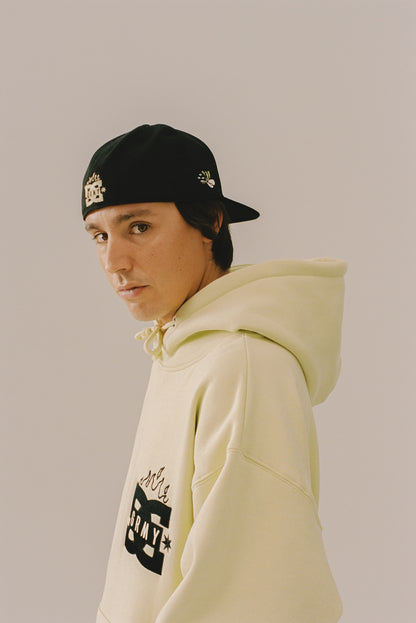 THE SWARM DC SHOES X GRIMEY BOXY HOODIE LIME