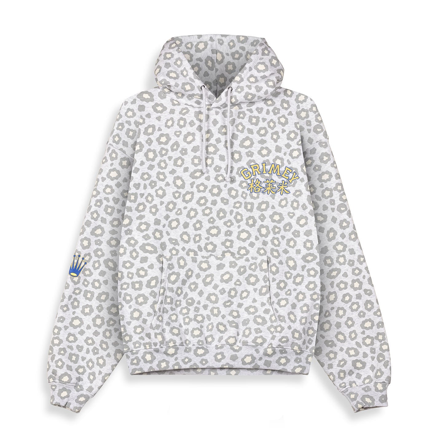 ROYAL PAW BOXY HOODIE SPORT GREY