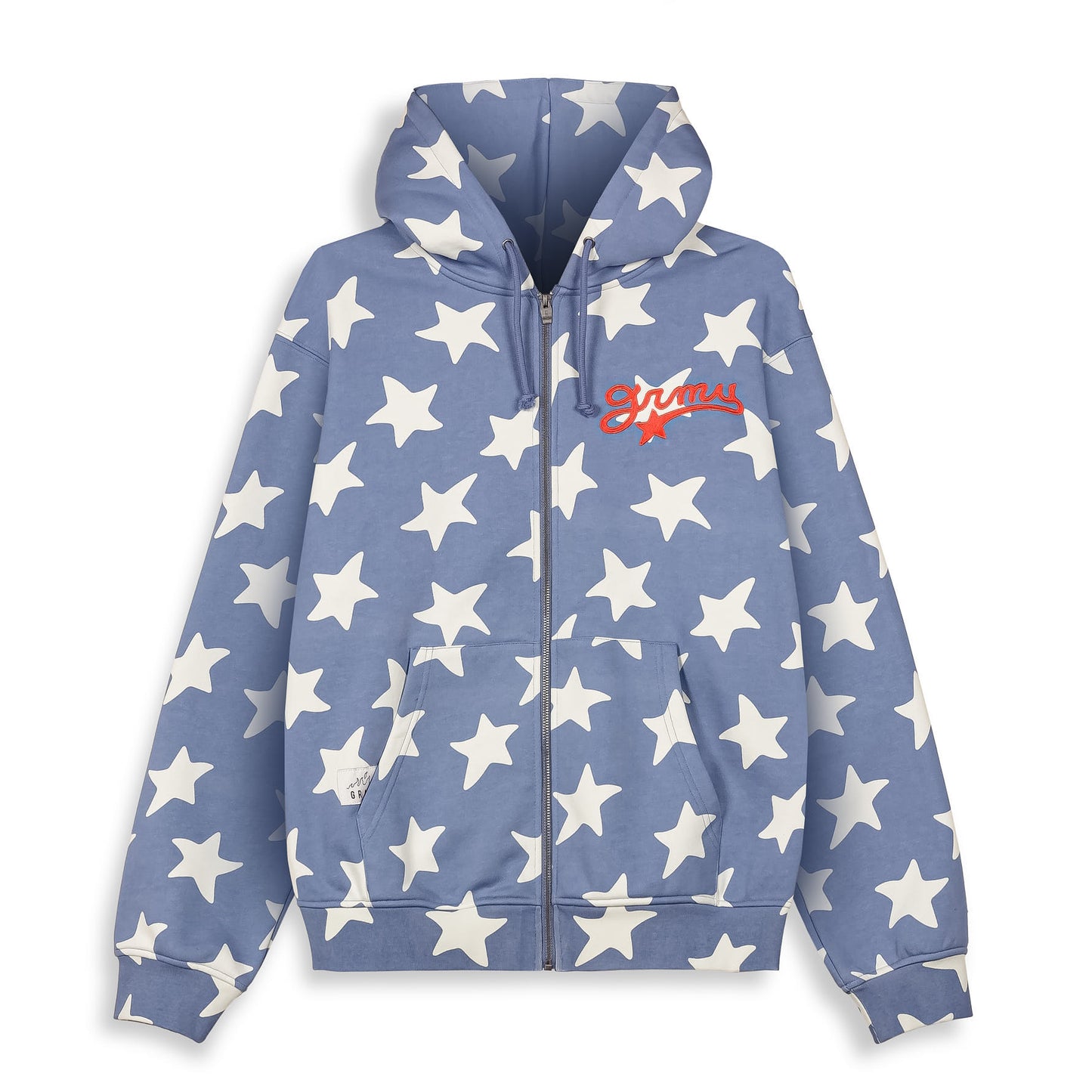 MUD'S THE RESIDENCE REGULAR ZIPPER HOODIE BLUE