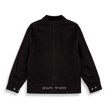 THE SHELTER DENIM COAT BLACK