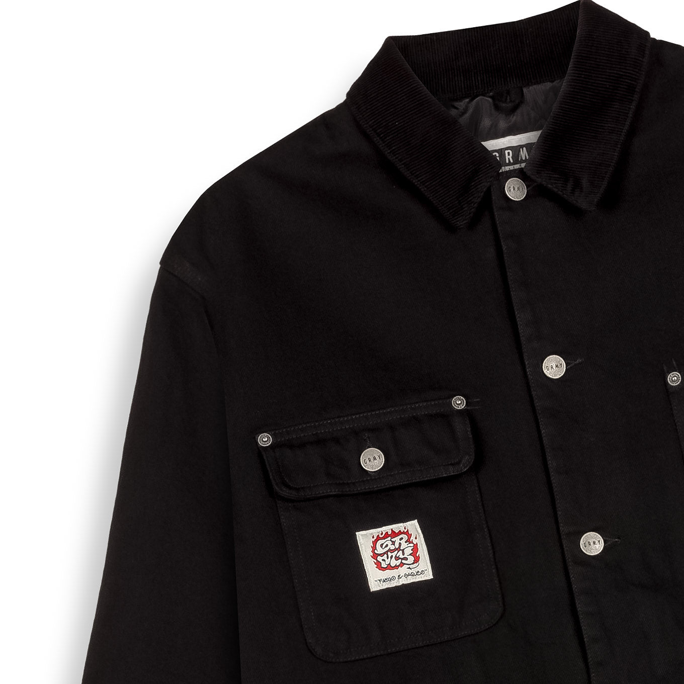 THE SHELTER DENIM COAT BLACK