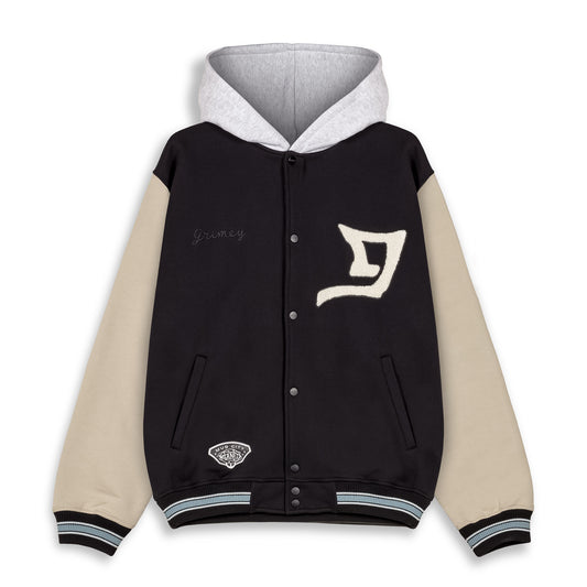 DEEPERFLEECE HEAVYWEIGHT HOODED JACKET BLACK