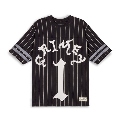 CAUSING PANIC HEAVYWEIGHT FOOTBALL JERSEY BLACK