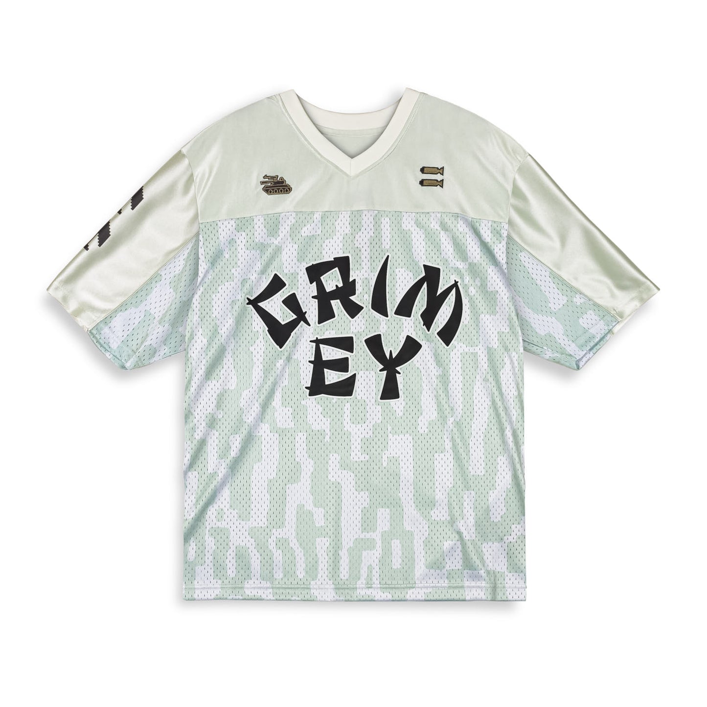 LUCKY DRAGON MESH FOOTBALL JERSEY WHITE