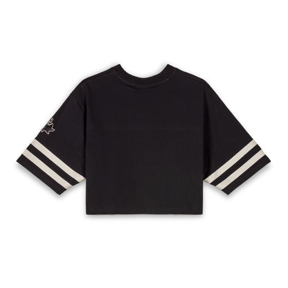 MADRID GIRL CROP FOOTBALL JERSEY BLACK