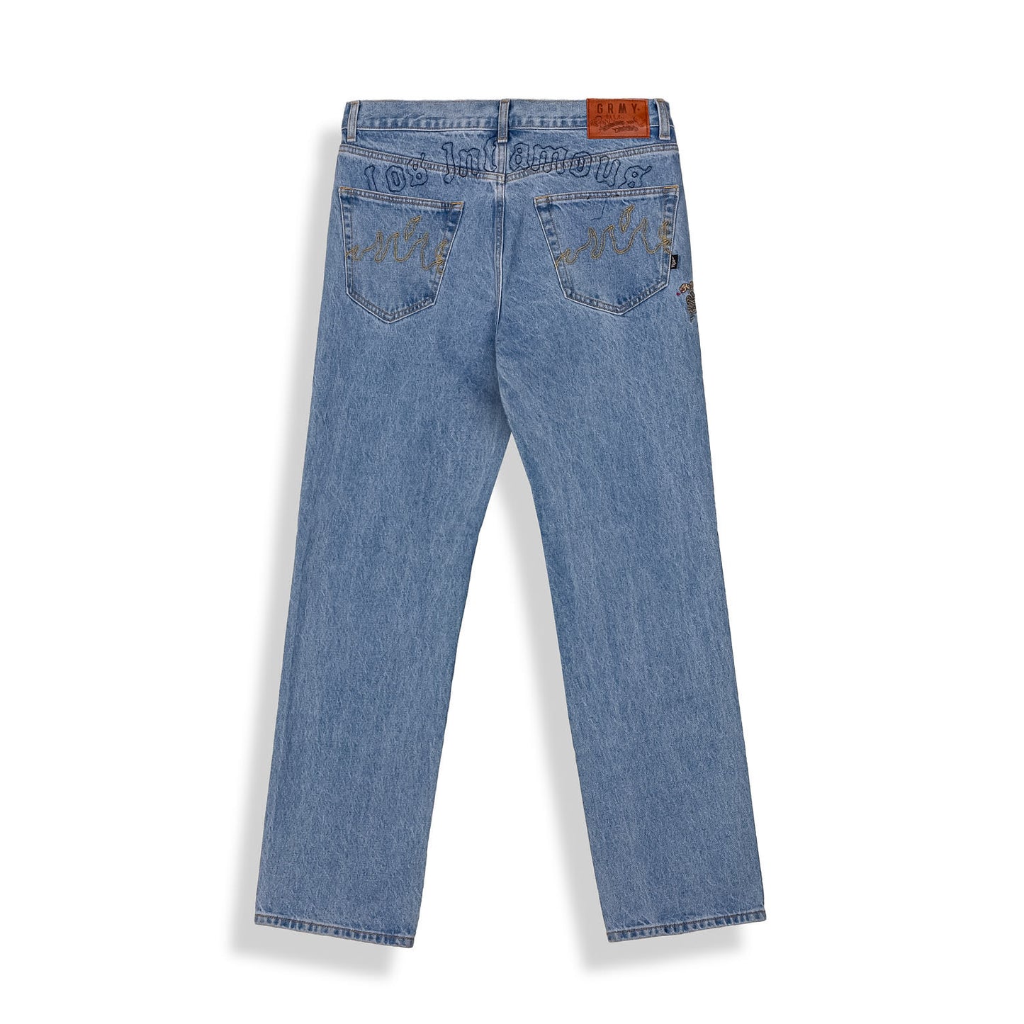 THE PLANET REGULAR DENIM PANTS WASHED BLUE