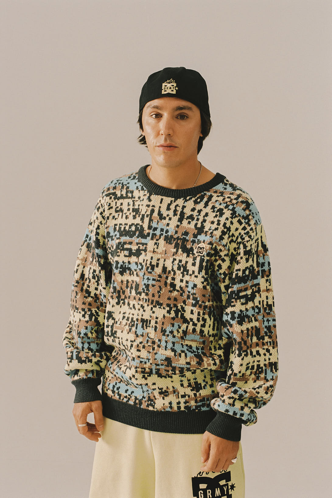 THE SWARM DC SHOES X GRIMEY KNIT SWEATER MULTICOLOR