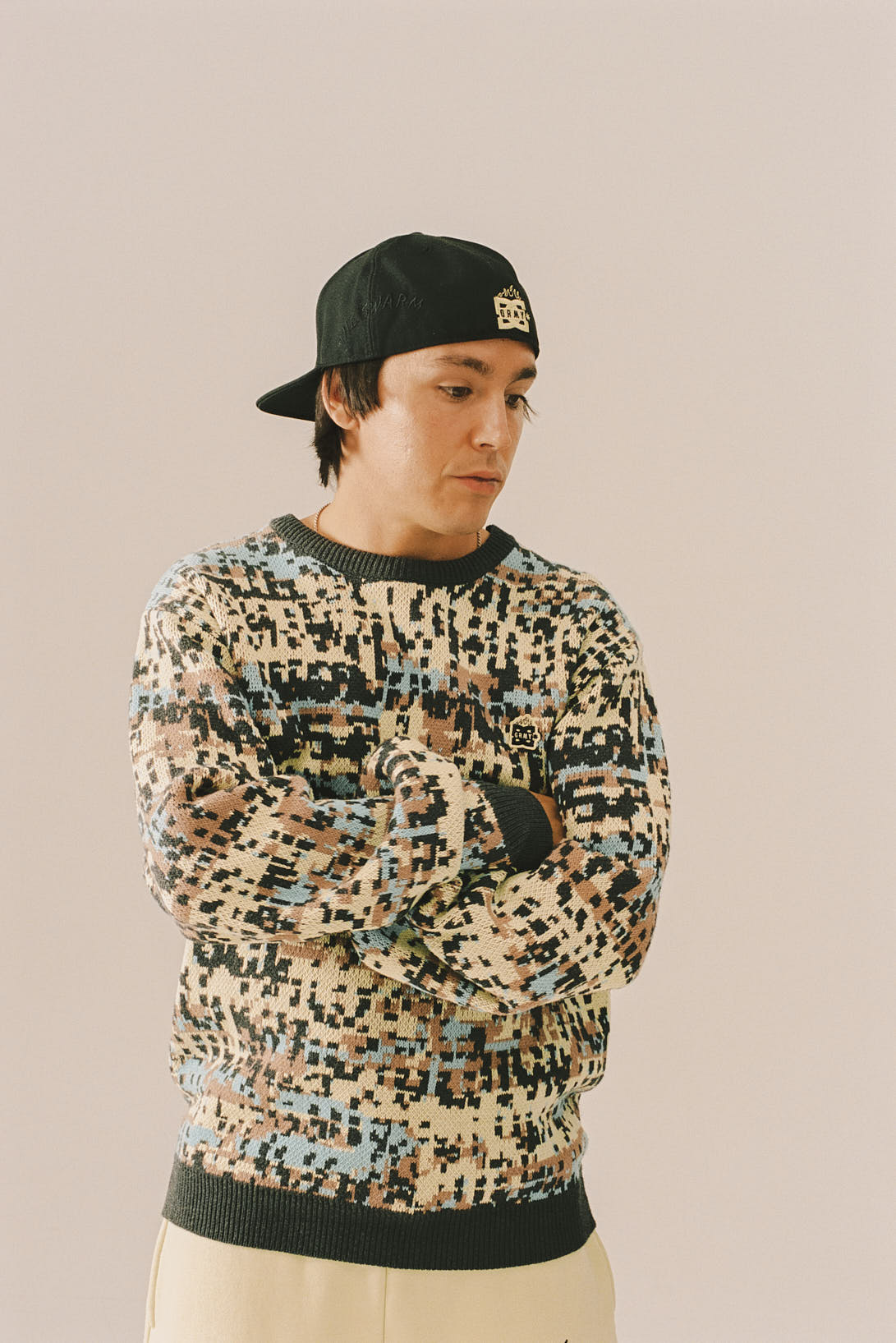 THE SWARM DC SHOES X GRIMEY KNIT SWEATER MULTICOLOR