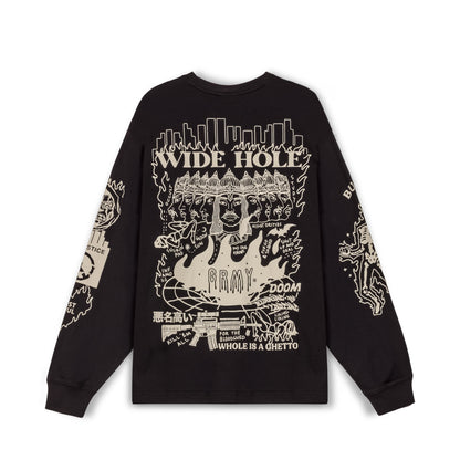 BACK AT YOU LONG SLEEVE TEE BLACK