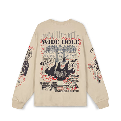 BACK AT YOU LONG SLEEVE TEE CREAM