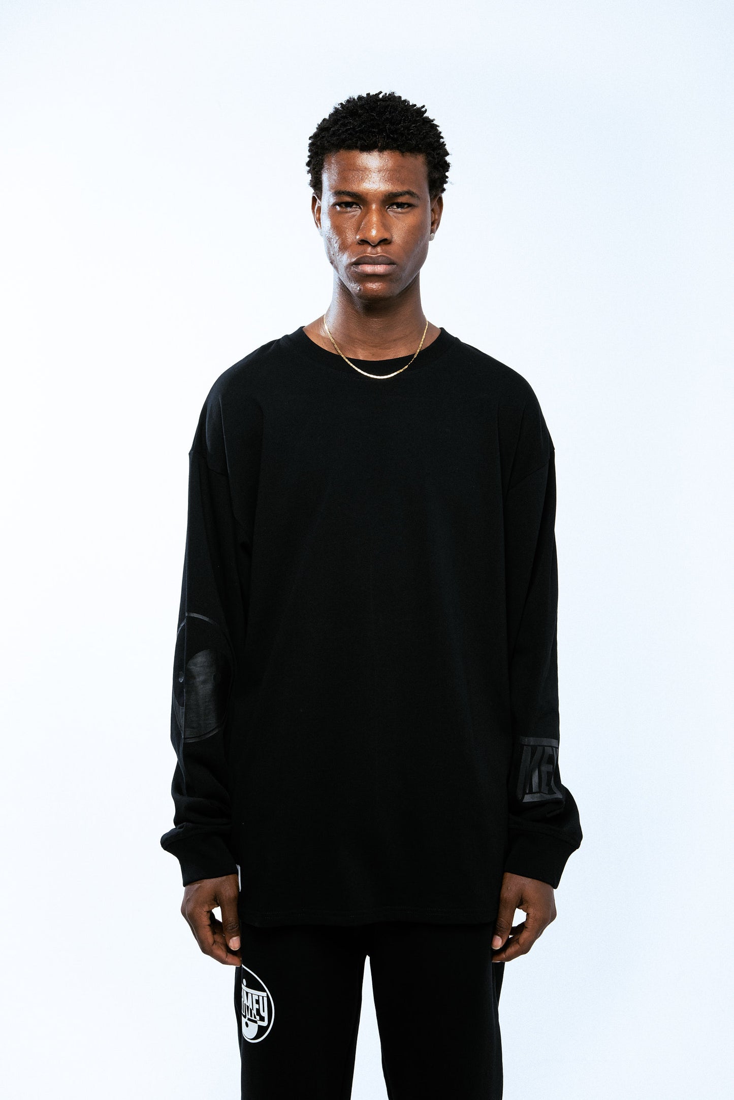 HIJACKER HEAVYWEIGHT LONG SLEEVE TEE BLACK